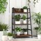 Costway 2PC 3-Tier Ladder Bookshelf Industrial Storage Rack Bookcase Plant Display Shelf